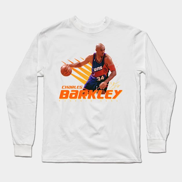 Charles Barkley Long Sleeve T-Shirt by Juantamad